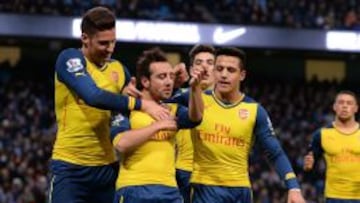 Alexis Sánchez lidera la eficiente delantera de Arsenal esta temporada.