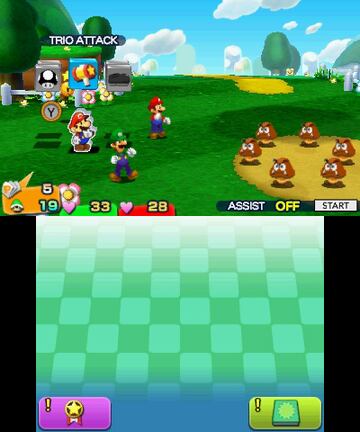 Captura de pantalla - Mario & Luigi: Paper Jam Bros. (3DS)