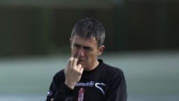 Alcaraz, en un entrenamiento.