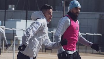 James Rodríguez regresa a los entrenamientos con el resto del grupo en Minnesota United.