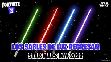 Las Espadas Láser regresarán a Fortnite por el Día de Star Wars