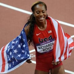 Sanya Richards-Ross aprob¨® su asignatura pendiente, el oro
