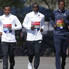 Bekele y Kipchoge atacan el récord con un calor enemigo