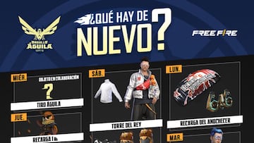 Agenda semanal de Free Fire del 7 al 13 de septiembre con objetos de colaboración y torre del rey