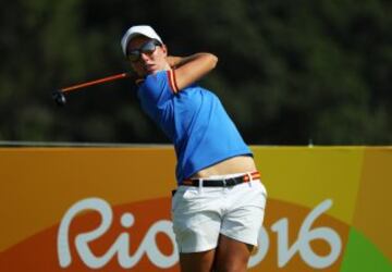 Carlota Ciganda disputó la primera vuelta en Golf en estos Juegos Olímpicos.