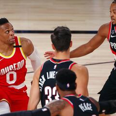 Los Rockets tiemblan: Westbrook, baja para el inicio de los playoffs