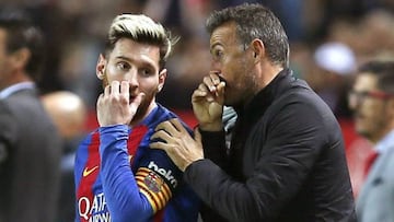 Messi con Luis Enrique.