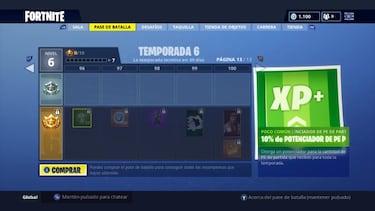 Fortnite Battle Royale: Todos los skins y recompensas del Pase de Batalla de la Temporada 6