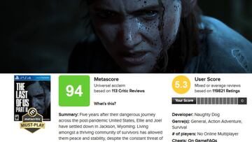 Tras The Last of Us Parte 2, Metacritic aplica cambios para evitar el review bombing