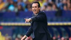 Emery, en el encuentro del Villarreal ante el Almería.