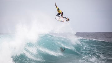 ROTTNEST ISLAND, AUS - MAY 16: Two-time WSL Champion Gabriel Medina of Brazil surfing in Heat 6 of Round 1 of the Rip Curl Rottnest Search presented by Corona on MAY 16, 2021 in Rottnest Island, WA, Australia.(Photo by Cait Miers/World Surf League via Get