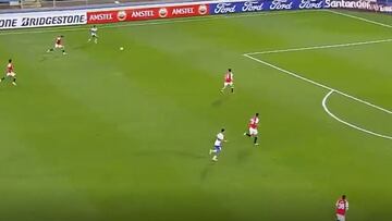 El potente carrerón 'a lo Caniggia' de Montes ante Nacional