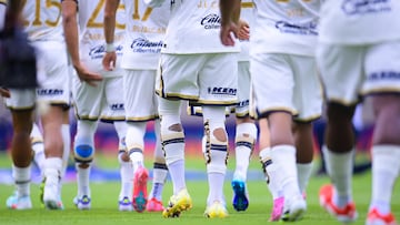 Soccer Shoes of Pumas during the 7th round match between Pumas UNAM and Atlas as part of the Liga BBVA MX, Torneo Apertura 2025 at Olimpico Universitario Stadium, on August 31, 2025 in Mexico City, Mexico.