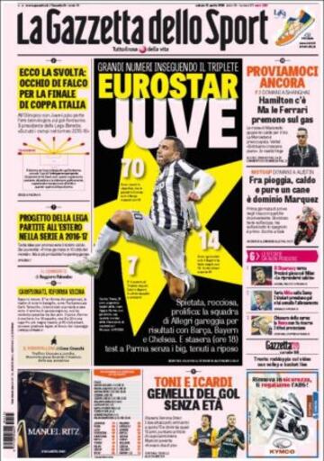 Portadas de la prensa deportiva