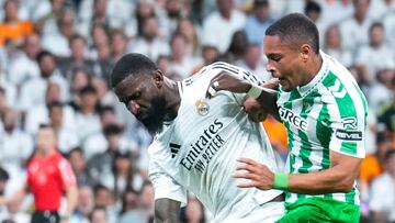 Vitor Roque en su debut como bético.