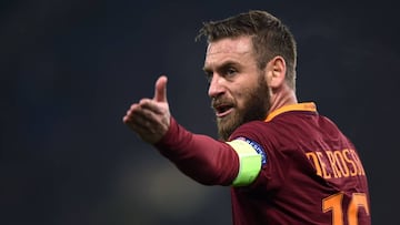 El centrocampista italiano de la Roma, Daniele De Rossi.