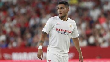 El jugador del Sevilla, Rony Lopes, durante un partido.