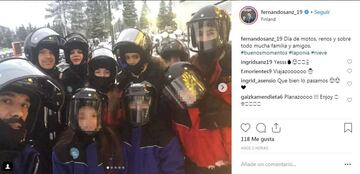 Los ex jugadores de fútbol Fernando Sanz y Fernando Morientes junto a sus familias han disfrutado de la entra?able visita navide?a a Papá Noel en Laponia, Finlandia.