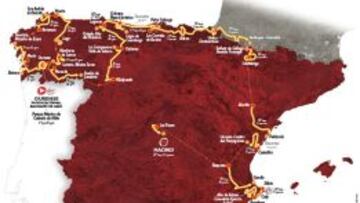 El recorrido de la Vuelta