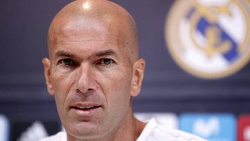 Real Madrid's head coach Zinedine Zidane