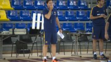 Xavi Pascual, en un entrenamiento.