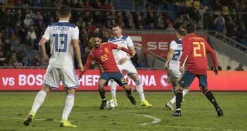 1-0. Isco en la jugada del primer gol de Brais.