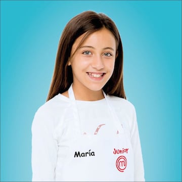Mar¨ªa comenz¨® a cocinar desde muy peque?a, puesto que tan s¨®lo con 4 o 5 a?os ya empezar¨ªa a 'coquetear' con los fogones. Su plato m¨¢s dif¨ªcil, un solomillo 'Wellington', el cual reconoce no le saldr¨ªa del todo bien. Su favorito son las croquetas y quiere cocinar con ingredientes raros en el concurso. Mario Vaquerizo es su cantante favorito y tambi¨¦n su concursante favorito.