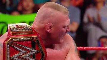 Brock Lesnar demuestra su poderío y retiene el Campeonato