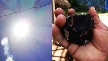 Imágenes del meteorito en Cuba