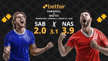CE Sabadell vs. Nàstic de Tarragona: horario, dónde ver, pronósticos y clasificación