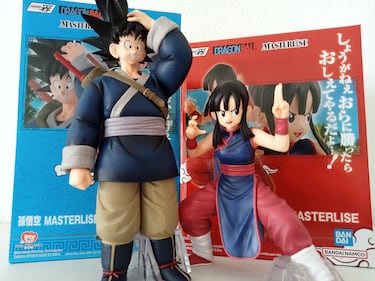 Goku y Chi-Chi y sus excepcionales figuras de un reencuentro que marcaría ‘Dragon Ball’ para siempre
