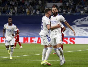 Benzema empató el partido. 1-1.