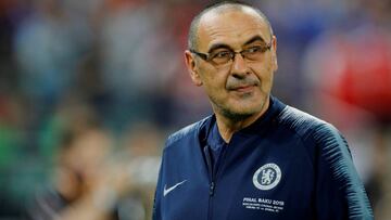 Soccer Football - Europa League Final - Chelsea v Arsenal - Baku Olympic Stadium, Baku, Azerbaijan - May 29, 2019  Chelsea manager Maurizio Sarri before the match   REUTERS/Phil Noble