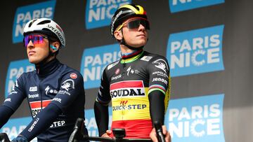 Remco Evenepoel, en una presentaci¨®n de Par¨ªs-Niza.