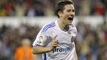 Ander Herrera, en un partido con el Real Zaragoza.