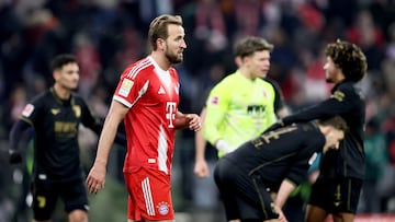 MUNICH (Germany), 24/01/2026.- Harry Kane of Munich after losing the German Bundesliga soccer match between FC Bayern Munich and FC Augsburg in Munich, Germany, 24 January 2026. (Alemania) EFE/EPA/RONALD WITTEK CONDITIONS - ATTENTION: The DFL regulations prohibit any use of photographs as image sequences and/or quasi-video.
