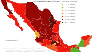 Mapa, muertes y casos de coronavirus en México por estados hoy 6 de noviembre