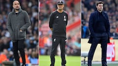 Guardiola, Klopp y Pochettino, los entrenadores m&aacute;s importantes de la liga