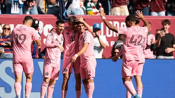Lionel Messi scores twice as Inter Miami secure a narrow win in front of more than 75,000 fans in Denver.