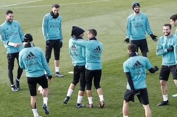 El entrenamiento del Madrid antes de volver a la Copa