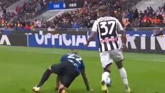 Al suelo para defender y casi gol: Vidal otra vez mostró su lado de guerrero en Italia