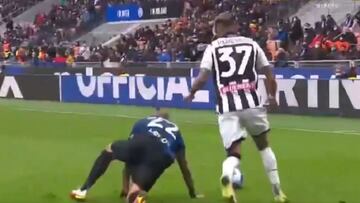 Al suelo para defender y casi gol: Vidal otra vez mostró su lado de guerrero en Italia