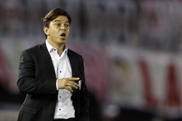 Tras ser un mito como futbolista de River llegó al banquillo millonario en 2014 cuando tenía 38 años. Desde su llegada ha conquistado 1 Copa Sudamericana, 2 Recopas Sudamericanas y la Copa Libertadores tras 19 años de sequía.