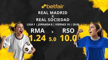 Real Madrid Femenino vs. Real Sociedad Femenino: horario, TV, estadísticas, clasificación y pronósticos