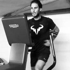 Rafa Nadal: "No sé si entreno duro... pero sí en casa"