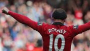 Wayne Rooney celebra su primer gol esta temporada ante el Crystal Palace.