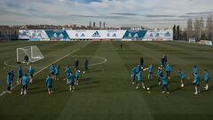 Buen ambiente en el entrenamiento previo al PSG