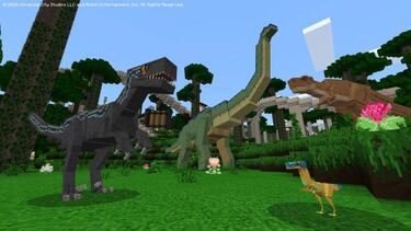 Jurassic World llega a Minecraft con los dinosaurios y personajes más icónicos