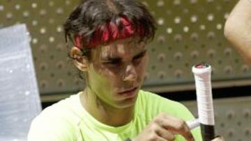 Nadal ya se entrena en la Caja Mágica de Madrid