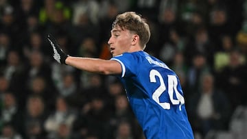 Dean Huijsen tras su gol ante el Elche.